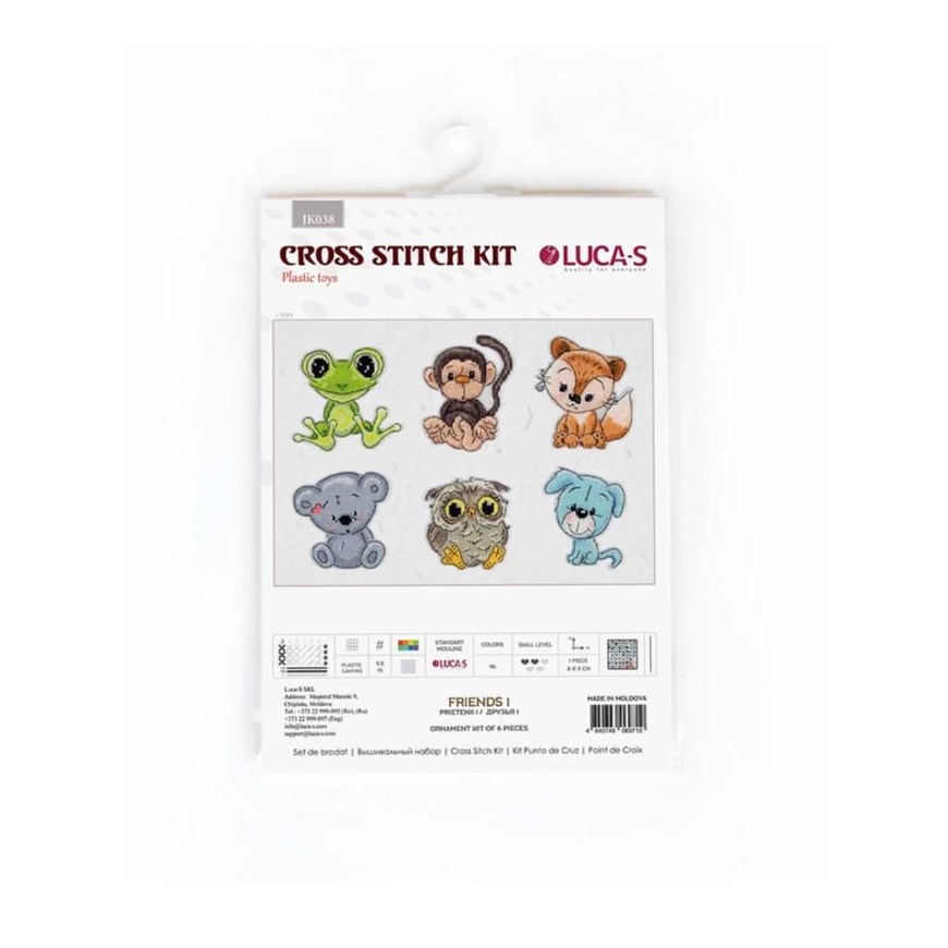 luca S Siuvinėjimo kryželiu rinkinys Friends 1 8x9 cm SJK038
