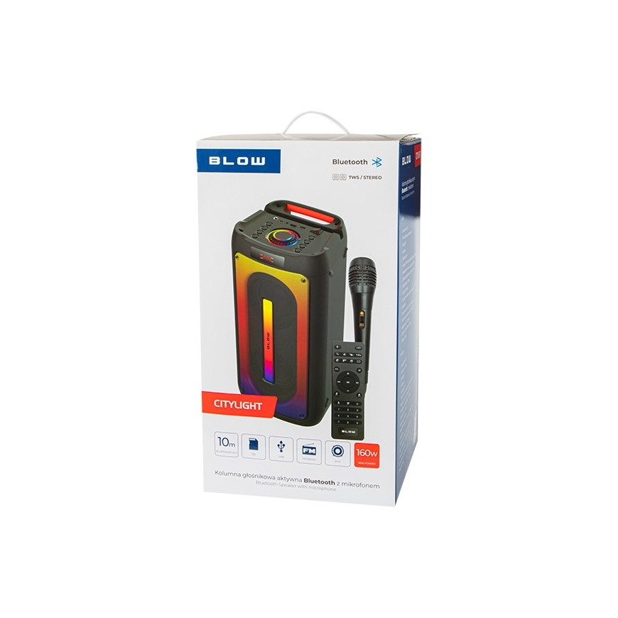 Bluetooth skaļrunis CityLIGHT + tālvadības pults + mikrofons – 5