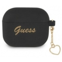 Guess Apple AirPods 3 Silicone Charm Heart Collection Black