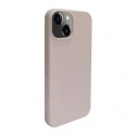 iLike Apple iPhone 14 Silicone plastic case Eco Print Design Beige