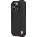 Case BMW BMHCP14L22RQDK iPhone 14 Pro 6.1" black/black Leather Quilted Case BMW BMHCP14L22RQDK iPhone 14 Pro 6.1" black/black Leather Quilted