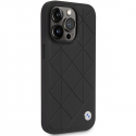 Case BMW BMHCP14L22RQDK iPhone 14 Pro 6.1" black/black Leather Quilted Case BMW BMHCP14L22RQDK iPhone 14 Pro 6.1" black/black Leather Quilted