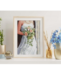 luca S Cross stitch kit The Bride 19x28cm SBU5023