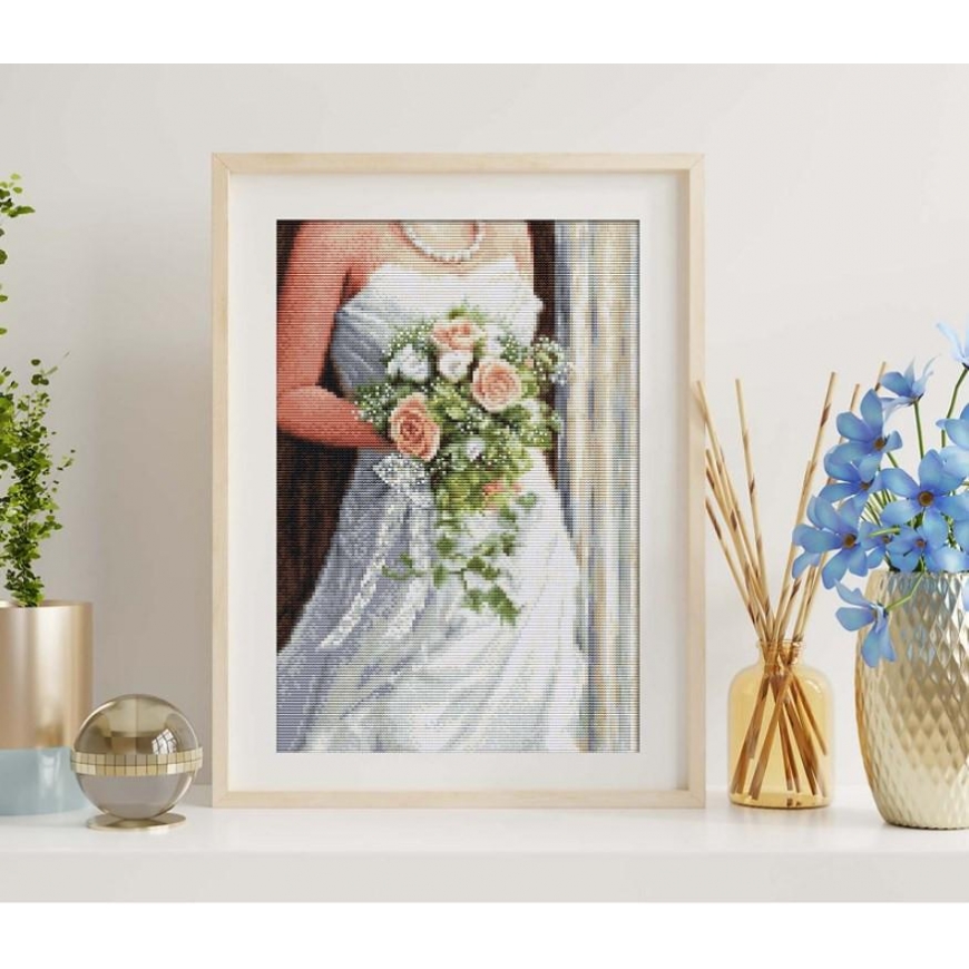 luca S Cross stitch kit The Bride 19x28cm SBU5023