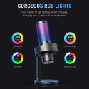Fifine A9 RGB mikrofonas žaidimams | podcast'ai | upeliai | trikojis | juodas Fifine A9 RGB mikrofonas žaidimams | podcast'ai | upeliai | trikojis | juodas
