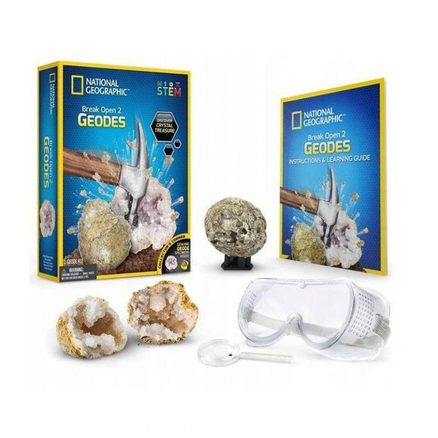 NATIONAL GEOGRAPHIC rinkinys Break Your Own Geode, RTNGGEO2 – 2