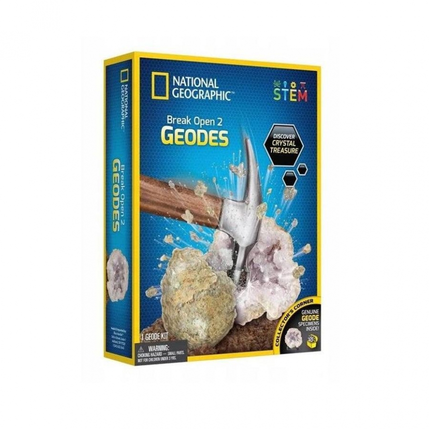 NATIONAL GEOGRAPHIC rinkinys Break Your Own Geode, RTNGGEO2 – 4