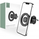 4kom.pl Laikiklis automobilinis N51 magnetyczny MagSafe do kratki Car Mount Juodas