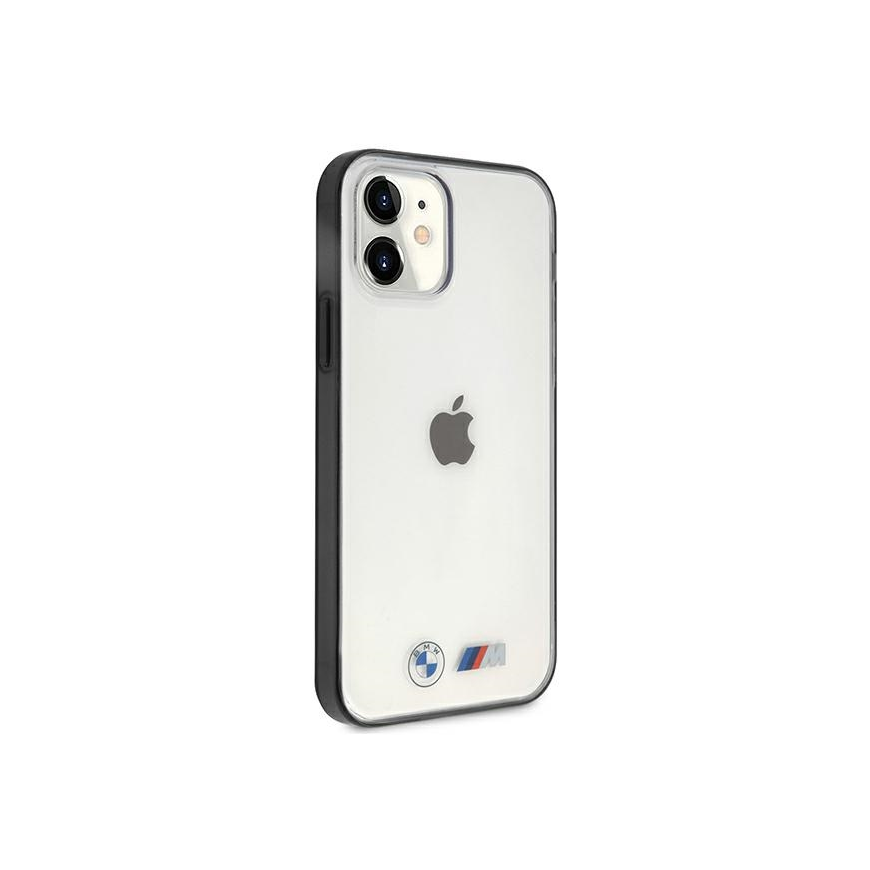 Dėklas BMW BMHCP12SMBTOK iPhone 12 mini 5,4 colių permatomas kietas dėklas Sandblast – 4