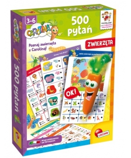 Puzzle Lisciani Gra carotina 500 questions - animals