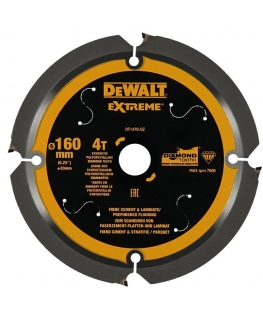 Dewalt diskinis pjūklas 160x20mmx4z pluoštinis cementas (DT1470-QZ)