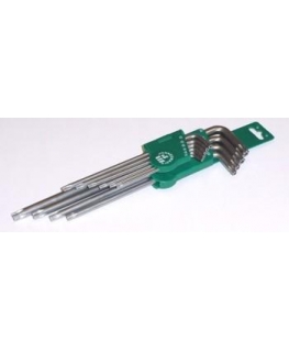JONNESWAY TORX KEY "L" TYPE SET 10 pcs. WITH VERY LONG HOLE H08S110S