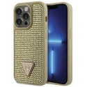 Guess Apple iPhone 14 Pro 6.1 hardcase Rhinestone Triangle Gold