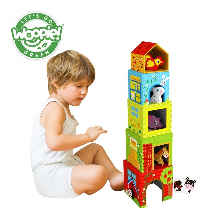 Puzzle Farm puzzle in boxes + figures 10 pcs. Whoopie