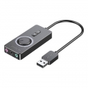 External USB 2.0 audio card Vention CDRBF 1m (black) External USB 2.0 audio card Vention CDRBF 1m (black)