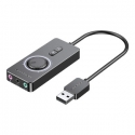 External USB 2.0 audio card Vention CDRBF 1m (black) External USB 2.0 audio card Vention CDRBF 1m (black)