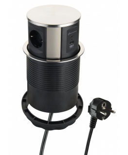 Electraline 62571 Multisocket In-Desk 2xUSB / 3G / 1.5 / 2m