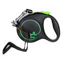 Flexi Black Design XS leash for dogs up to 8kg, rope 3m green color Flexi Black Design XS leash for dogs up to 8kg, rope 3m green color