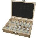 Frezų rinkinys Makita (6mm koteliu) 12vnt. (medinėje dėžutėje) RT0700, DRT50 Frezų rinkinys Makita (6mm koteliu) 12vnt. (medinėje dėžutėje) RT0700, DRT50