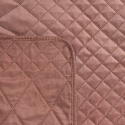 Eurofirany DESIGN 91 LUIZ / 3 Velvet bedspread, quilted by hot pressing with a geometric pattern, 170X210 cm, color: pink Bedspr Eurofirany DESIGN 91 LUIZ / 3 Velvet bedspread, quilted by hot pressing with a geometric pattern, 170X210 cm, color: pink Bedspr