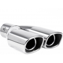 The exhaust muffler tip is made of amio-3170 stainless steel The exhaust muffler tip is made of amio-3170 stainless steel