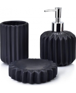 Bathlab By Mondex FERRA bathroom accessories set - black