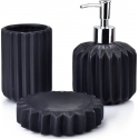 Bathlab By Mondex FERRA bathroom accessories set - black