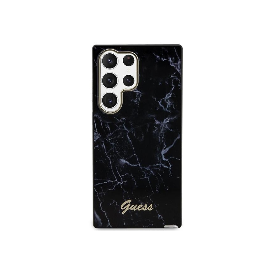 Guess Case for Samsung Galaxy S23 Ultra GUHCS23LPCUMAK Black HC PU/TPU Marble – 3