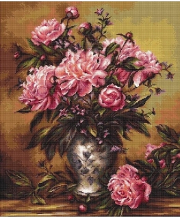 luca S Vase with peonies SB543