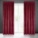 Night curtain made of soft velvet Eurofirany DIVA LINE RIA 140X270 cm, tape/tunnel/hooks, 300 g/m2, color: burgundy Night curtain made of soft velvet Eurofirany DIVA LINE RIA 140X270 cm, tape/tunnel/hooks, 300 g/m2, color: burgundy