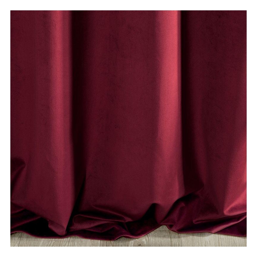 Night curtain made of soft velvet Eurofirany DIVA LINE RIA 140X270 cm, tape/tunnel/hooks, 300 g/m2, color: burgundy – 2