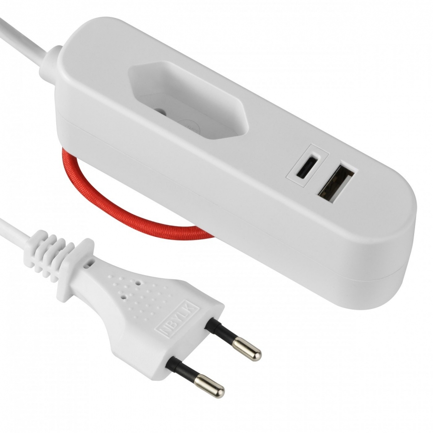 Electraline 62654 USB CHARGER USB-A + USB-C 17W
