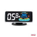 Atbulinės eigos parkavimo jutikliai balti LED 3d amio-03188