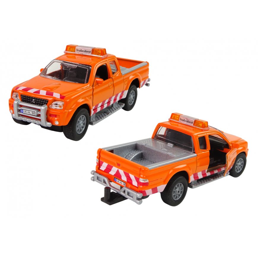 Lean Cars Automatic pickup truck Mitsubishi Roadside assistance with tractor light effects 27cm HY0007 – 5
