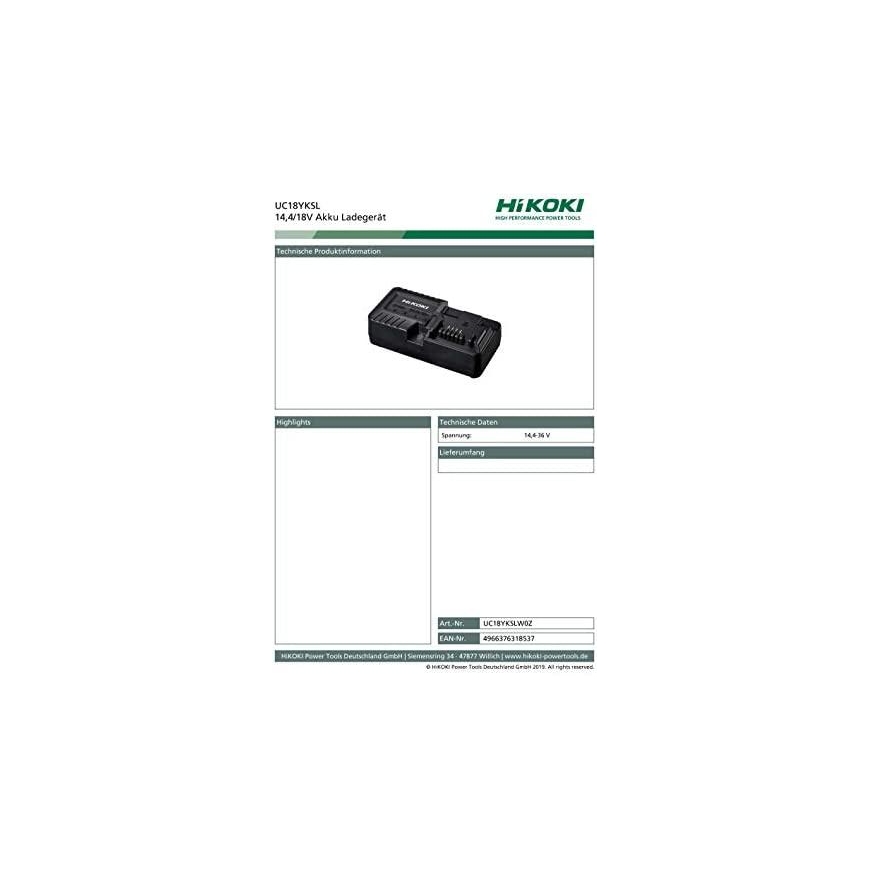 Charger HiKOKI UC18YKSL 14.4-18V – 2