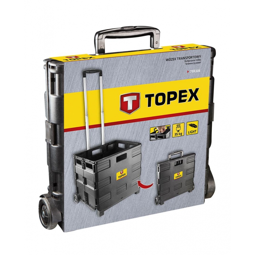 Topex Transport cart (Transport cart, foldable box, carrying capacity 35 kg) – 4