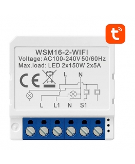 Smart Switch Module WiFi Avatto WSM16-W2 TUYA