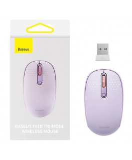 Belaidė pelė Baseus F01B Tri-mode 2.4G BT 5.0 1600 DPI (violetinė)