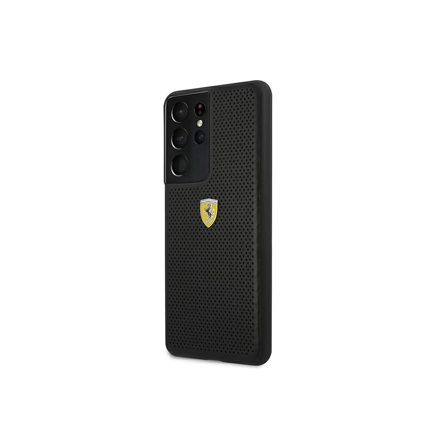 Ferrari FESPEHCS21LBK S21 Ultra G996 Black/Black Hard Case on Rails Perforated – 2