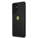 Ferrari FESPEHCS21LBK S21 Ultra G996 Black/Black Hard Case on Rails Perforated Ferrari FESPEHCS21LBK S21 Ultra G996 Black/Black Hard Case on Rails Perforated