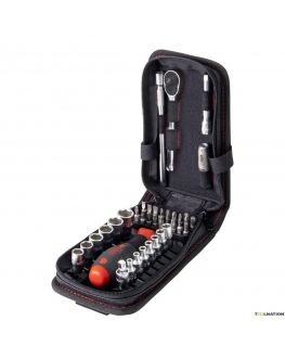 Wiha socket and bit set 1/4