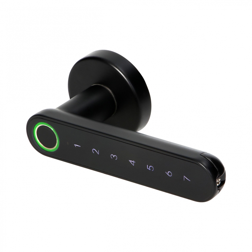 Orno Kodo rankena su jutikline klaviatūra ir išmaniąja funkcija – pirštų atspaudų skaitytuvas, Bluetooth 4.0, juodas