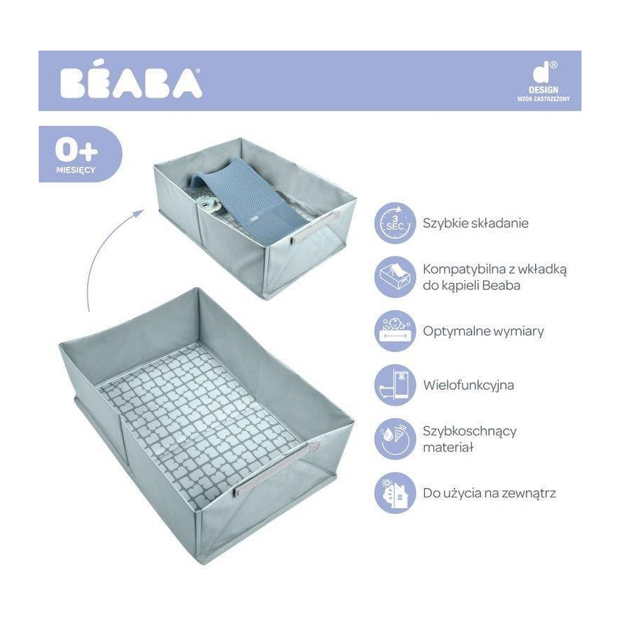 BEABA FOLDABLE BATHTUB POP UP Blue – 4
