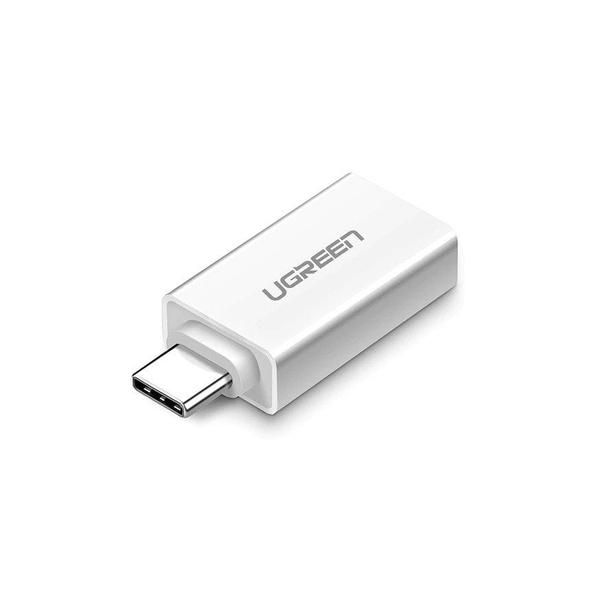 Адаптер UGREEN с USB-A 3.0 на USB-C 3.1 (белый)