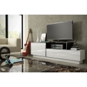Cama TV cabinet SIGMA 3 180 white/white gloss + black Cama TV cabinet SIGMA 3 180 white/white gloss + black