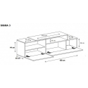 Cama telerikapp SIGMA 3 180 valge / valge läige + must Cama telerikapp SIGMA 3 180 valge / valge läige + must