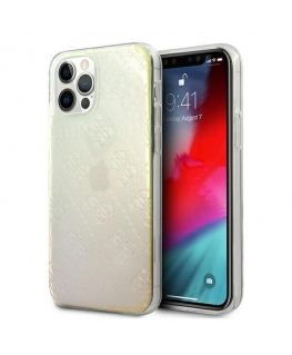 Guess GUHCP12M3D4GIRBL iPhone 12/12 Pro 6.1 inch Rainbow/Rainbow Hard Case 4G 3D Pattern Collection