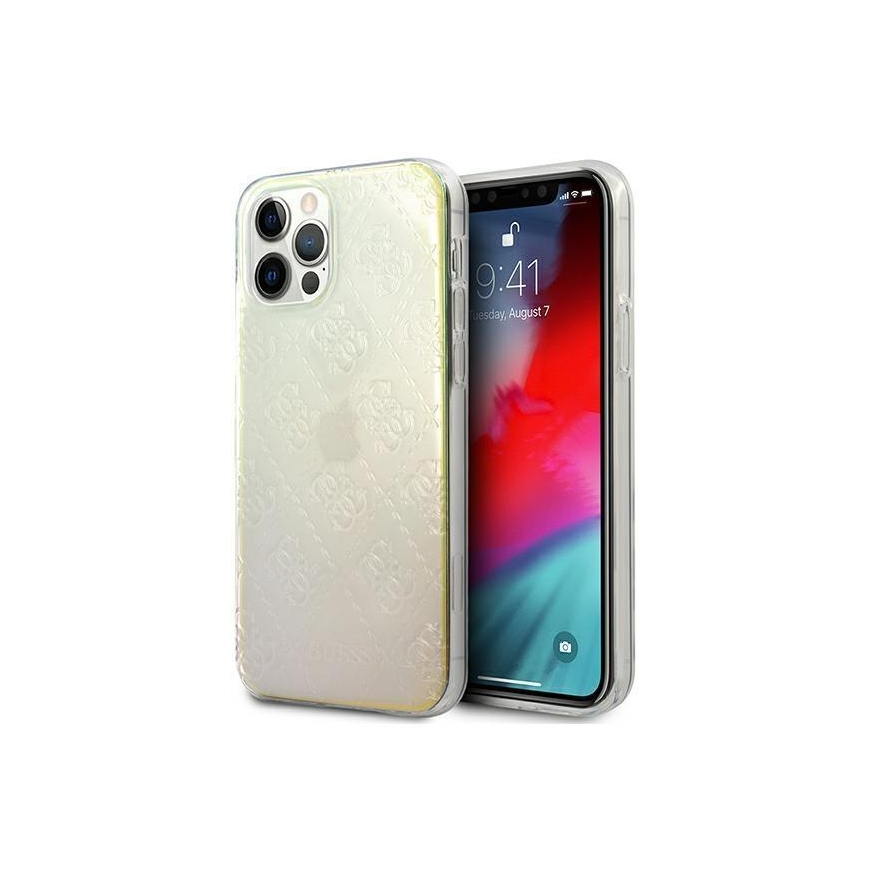 Guess GUHCP12M3D4GIRBL iPhone 12/12 Pro 6.1 inch Rainbow/Rainbow Hard Case 4G 3D Pattern Collection