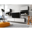 Cama elutoa mööblikomplekt ROCO 3 (2xRO3 + 2xRO4 + 2xRO1) must / must / valge