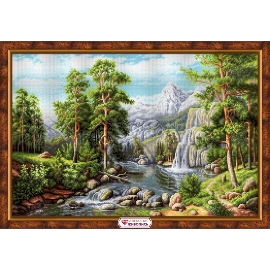 Beldizart Peizažas su kriokliu 60*40 cm AZ-1910 – 2